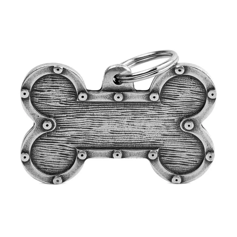 Medaglietta Per Cani E Gatti Personalizzata Osso Bronx Futuristic Taglia XL