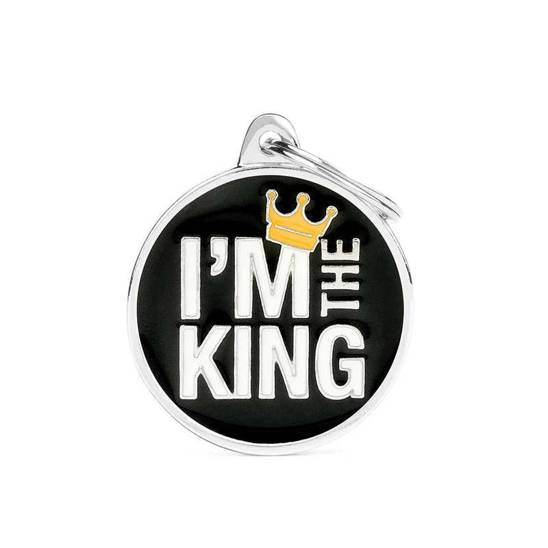 Medaglietta Per Cani E Gatti Personalizzata I'm The King