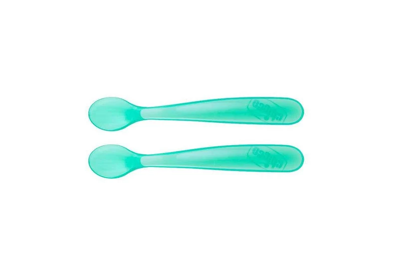 Chicco Cucchiaio Silicone 6m+ Boy 2 Pezzi