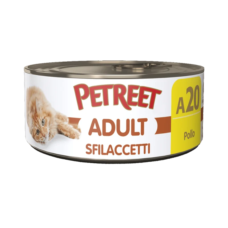 Petreet Adult Sfilaccetti Di Pollo Per Gatti Lattina 70g