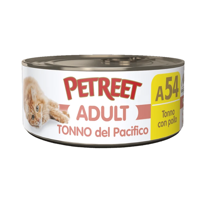 Petreet Adult Tonno Del Pacifico Con Pollo Per Gatti Lattina 70g