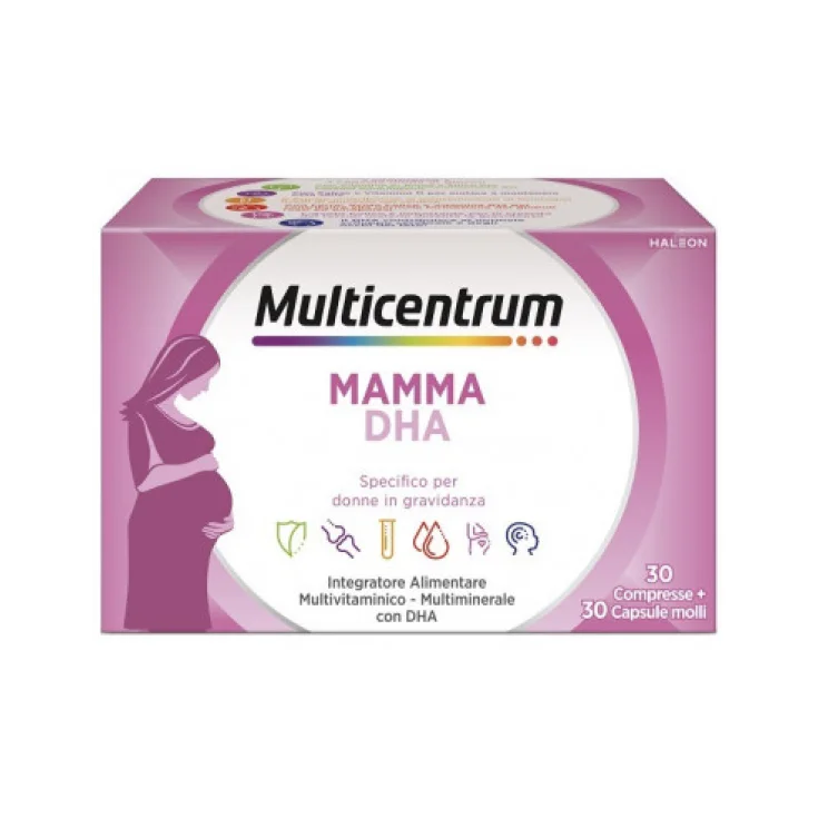 Multicentrum Mamma DHA Multivitaminico per la donna in gravidanza 30 Compresse + 30 Capsule
