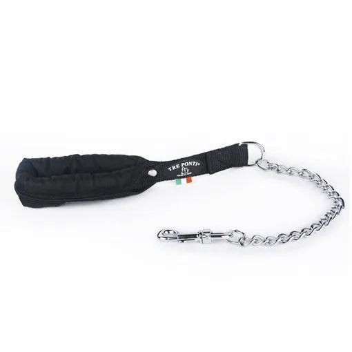 Tre Ponti Guinzaglio Con Catena Nero 60 Cm