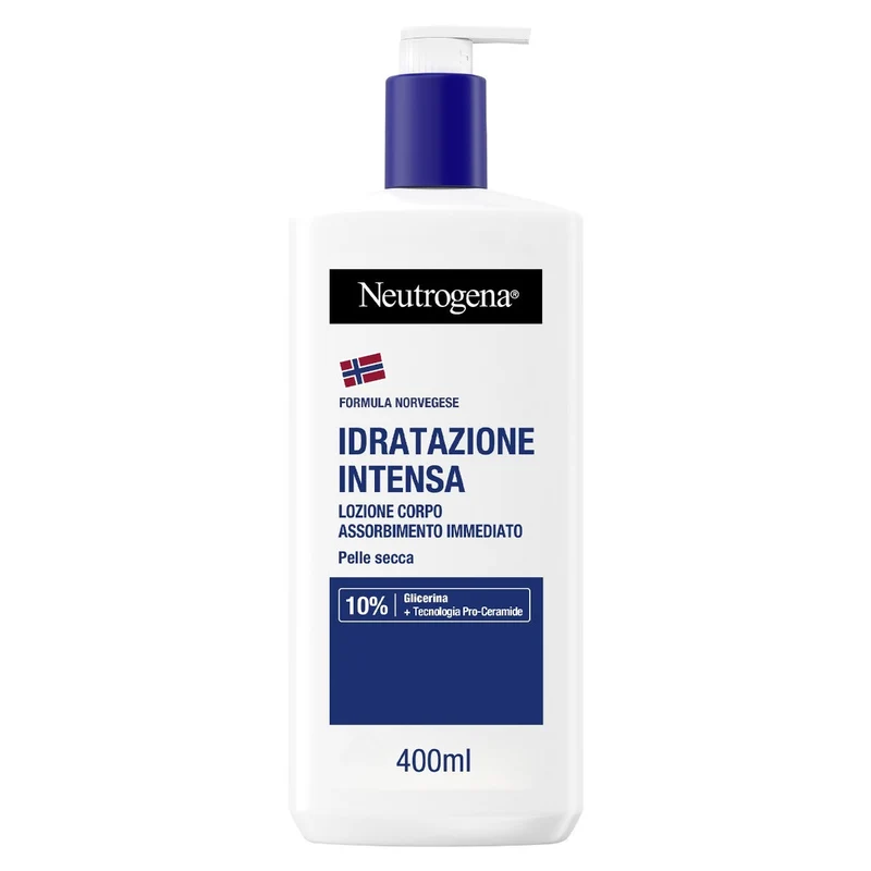 Neutrogena Crema Idratante Corpo Intensa Profumata adatta per Pelle Secca con Formula Norvegese 400ml