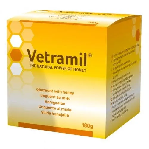 Vetramil Unguento Barattolo Coadiuvante Per Lesioni/Ulcere/Ferite Uso Veterinario 180g