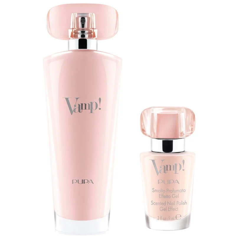 Pupa Kit Vamp Pink Eau De Parfum 50 ml+Smalto Profumato Effetto Gel 9ml