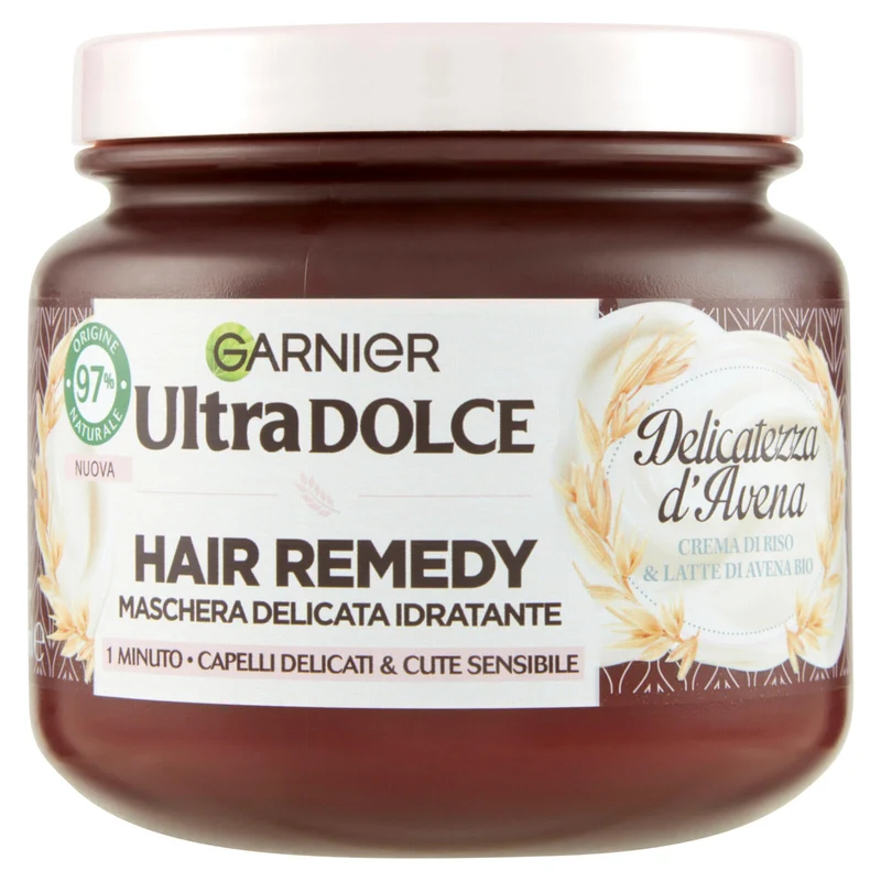 Garnier Ultra Dolce Delicatezza d'Avena Maschera Delicata Idratante Hair Remedy 340 ml