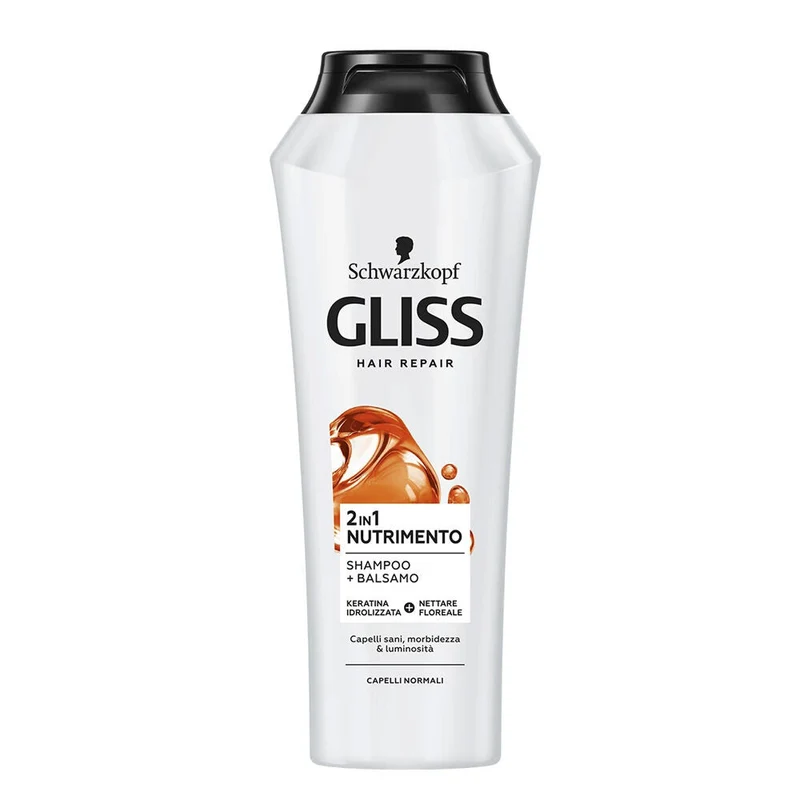 Gliss - Shampoo Nutriente 2in1 per Capelli Normali - 50ml
