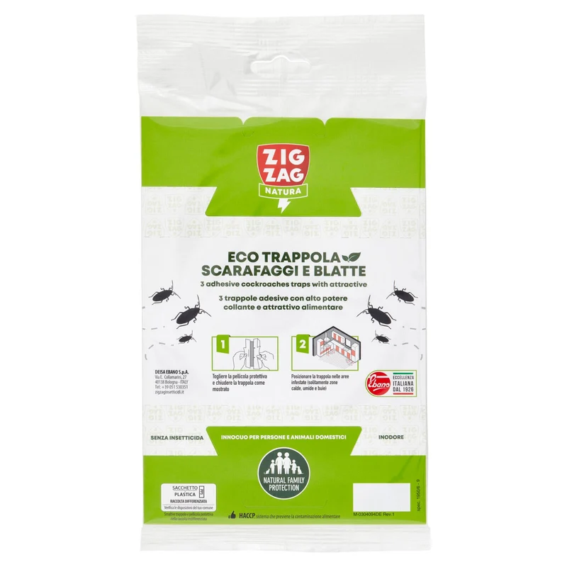 Zig Zag Natura Eco Trappola Scarafaggi e Blatte 3 pz
