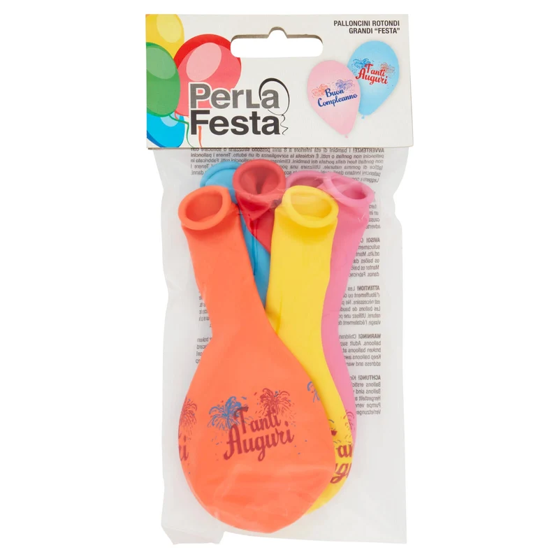 PerLa Festa Palloncini Rotondi Grandi "Festa" 6 pz
