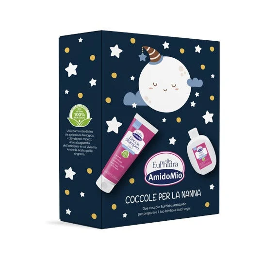 Euphidra Box Coccole Per La Nanna Doccia Shampoo 2in1 250ml + Olio Corpo 200ml