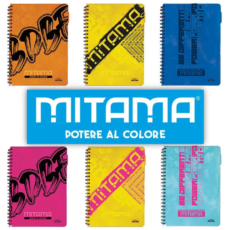Maxi Spiralato Mitama BDBF, A4, 100 fg.+ Separatori, 100% Riciclabile 5mm