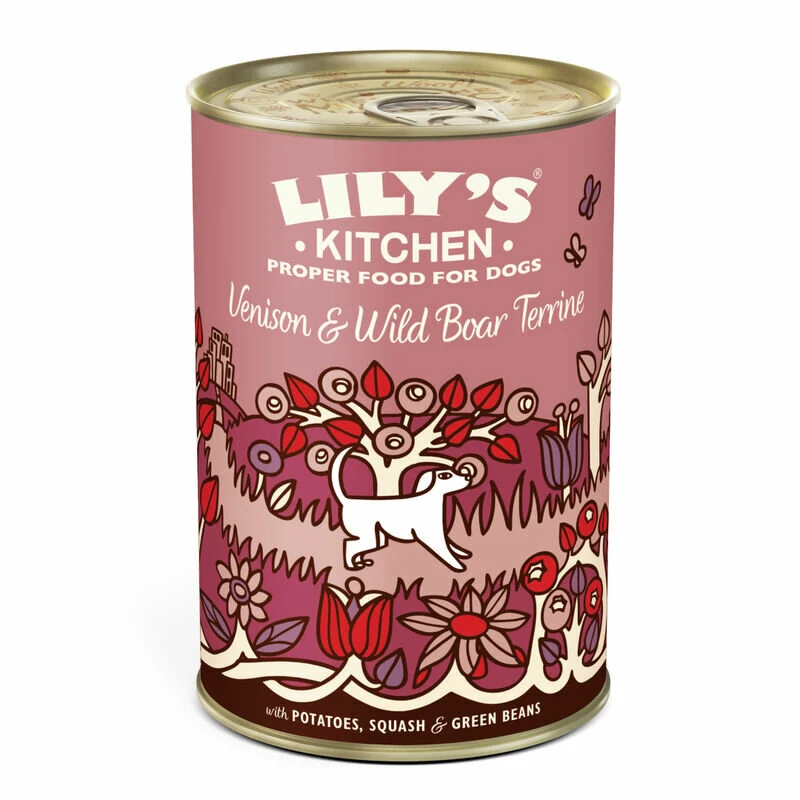 Lily's Kitchen Venison & Wild Boar Terrine Adult Dog 400g