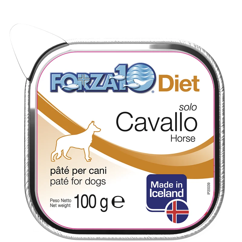 Forza10 Solo Diet Cavallo Paté Per Cani Adulti Vaschetta 100g
