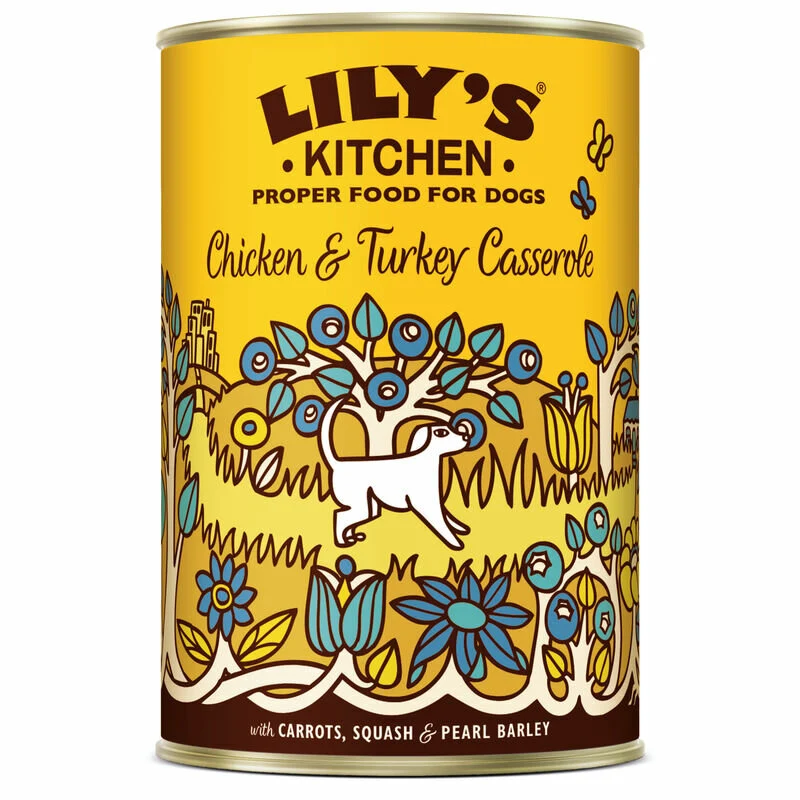 Lily's Kitchen Chicken & Turkey Casserole Adult Dog 400g