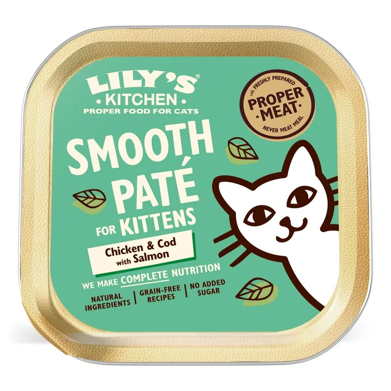 Lily's Kitchen Chicken & Cod with Salmon Paté for Kittens 85g