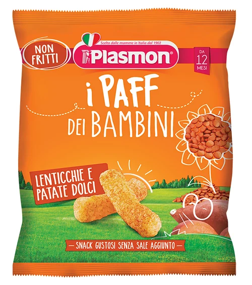 Plasmon dry snack paff lenticchie-patata dolce 15 g