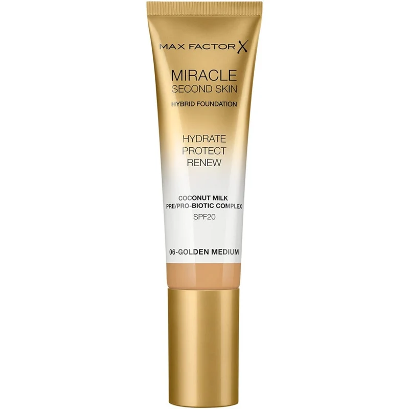 Max Factor Miracle Second Skin Fondotinta Liquido 30ml 06-Golden Medium