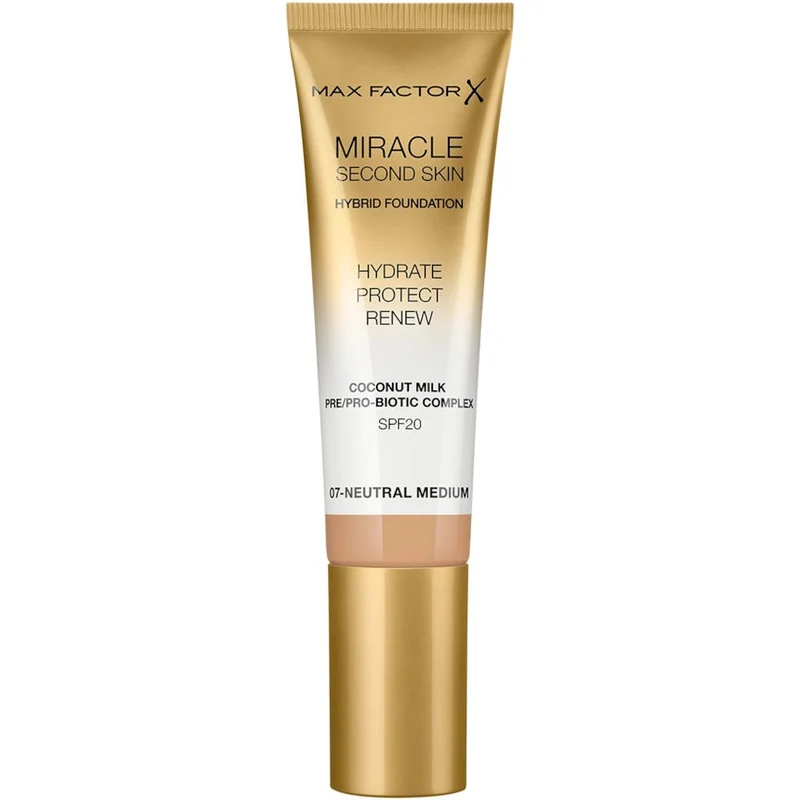 Max Factor Miracle Second Skin Fondotinta Liquido 30ml 07-Neutral Medium