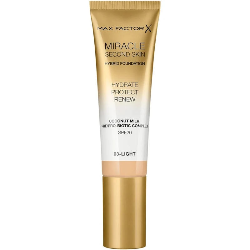 Max Factor Miracle Second Skin Fondotinta Liquido 30ml 03-Light