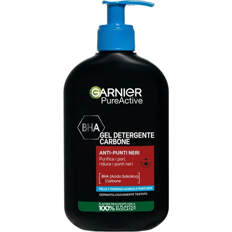 Gel Detergente Carbone Anti-punti neri con BHA e Carbone