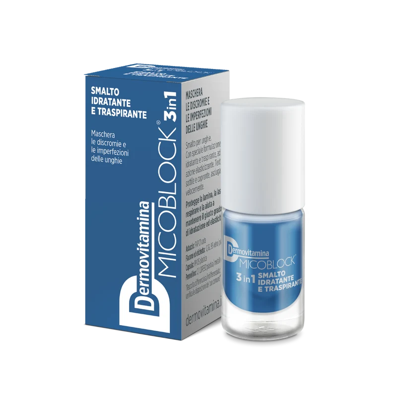 Dermovitamina Micoblock 3 In 1 Smalto Blu 5ml