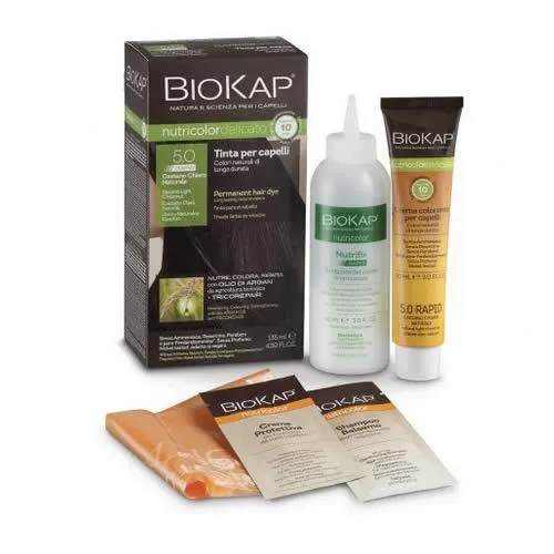 BIOS LINE BIOKAP NUTRICOLOR DELICATO RAPID TINTA 4,00 CASTANO NATURALE 135 ML