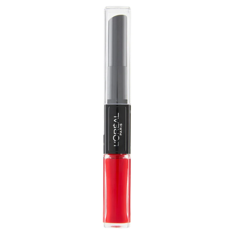 L'Oréal Paris Rossetto Balsamo 2in1 Infaillible 2 Step 24H, Lunga Tenuta, 506 Red Infaillible