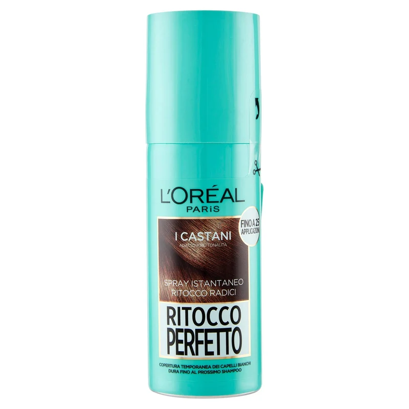 L'Oréal Paris Ritocco Perfetto Spray Istantaneo Ritocco Radici, i Castani, 75 ml
