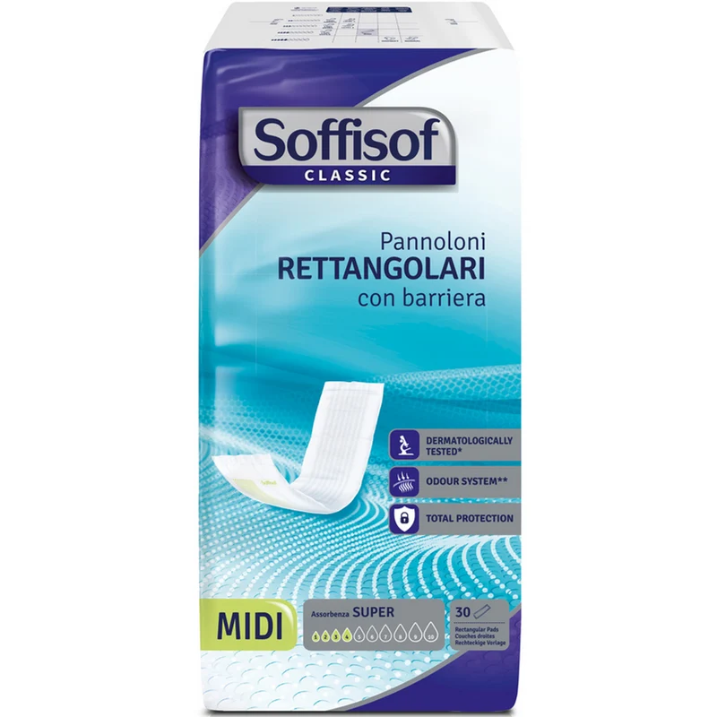 Soffisof - Pannoloni Adulti Rettangolari Midi - 30 Pz