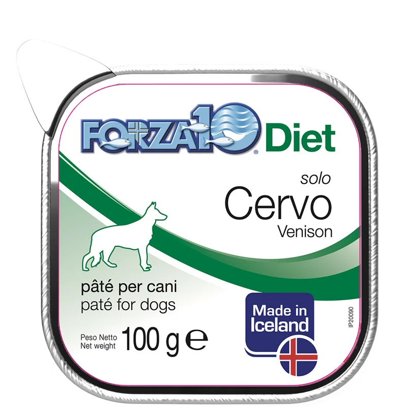 Forza10 Solo Diet Cervo PatÃ© Per Cani Adulti Vaschetta 100g