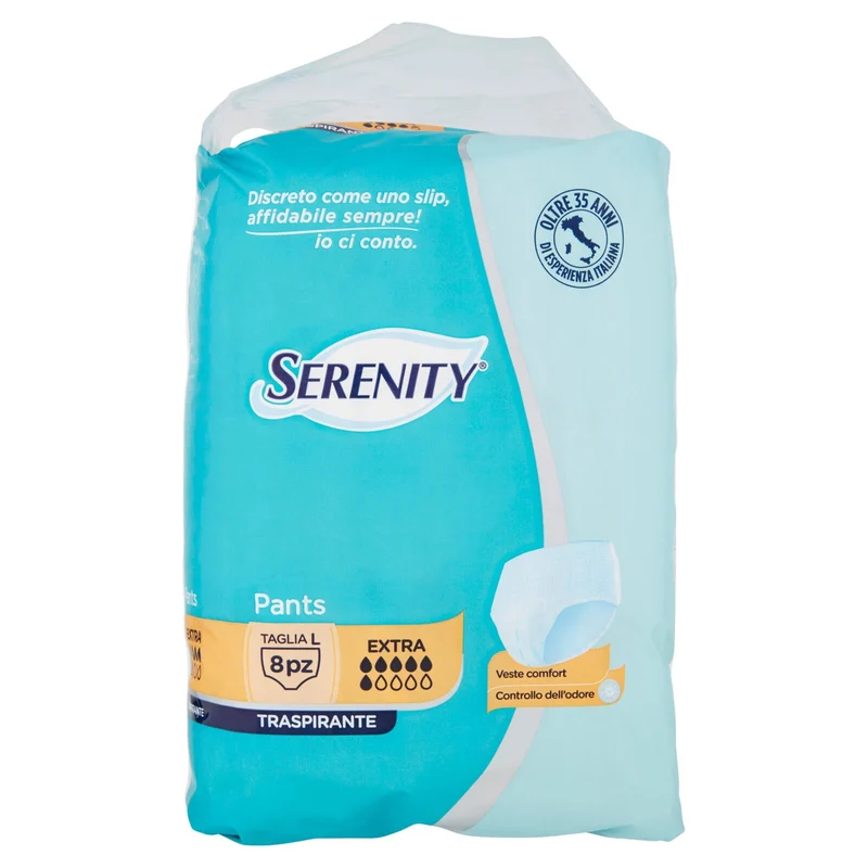 Serenity Pants Traspirante Extra Taglia L 8 pz