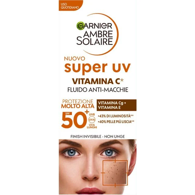 Garnier Ambre Solaire Fluido Anti-Macchie Vitamina C 40ml SPF50+