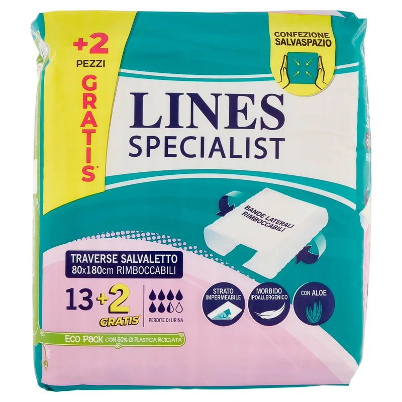 Lines Specialist Traverse Salvaletto 80x180cm Rimboccabili 13+2 pz
