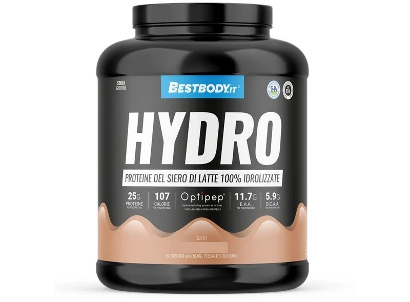 Bestbody Hydro PRO Proteine del Latte Idrolizzate Optipep DH4 Gusto Wafer Nocciola 700g
