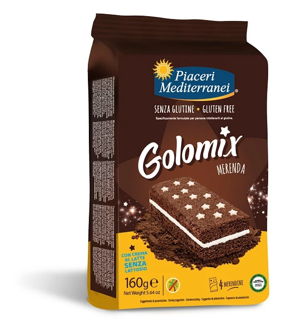 Piaceri mediterranei golomix merenda 4 pezzi da 40 g