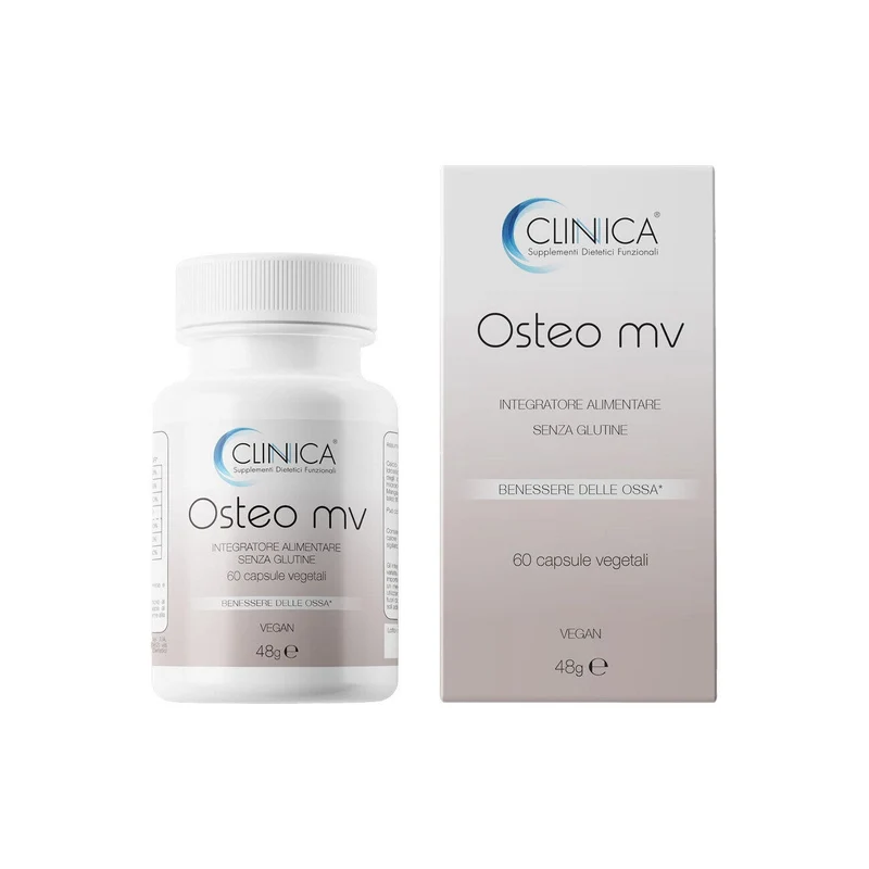 Clinica Osteo mv - ossa - 60 capsule vegetali = 1 mese di trattamento