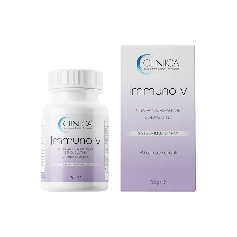 Clinica Immuno v - sistema immunitario - 60 capsule vegetali = 1 mese di trattamento