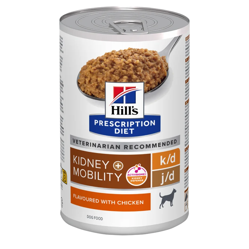 Hill's Prescription Diet Canine K/D Kidney Care+Mobility Cibo Umido Per Cani 370g