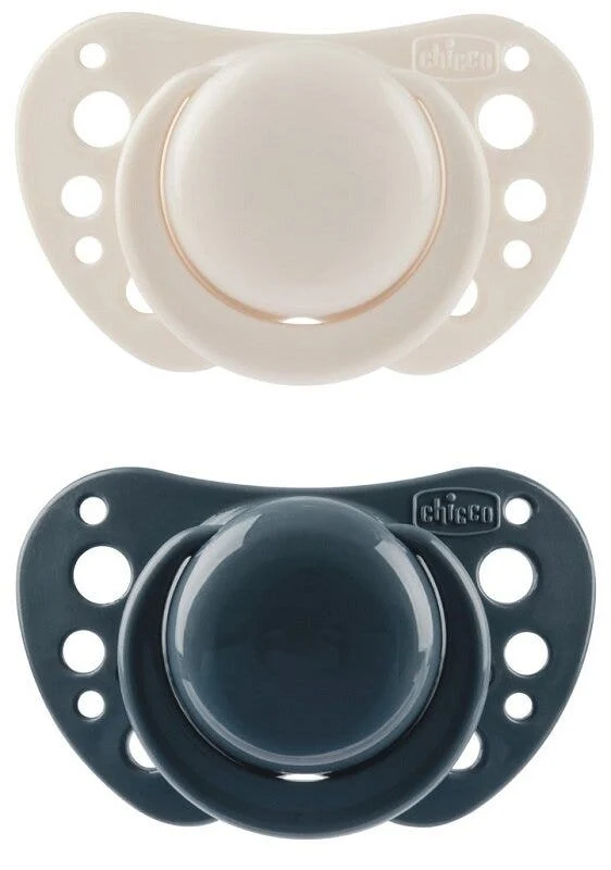 Chicco Succhietto Air Blu Silicone 6-16 Mesi 2 Pezzi