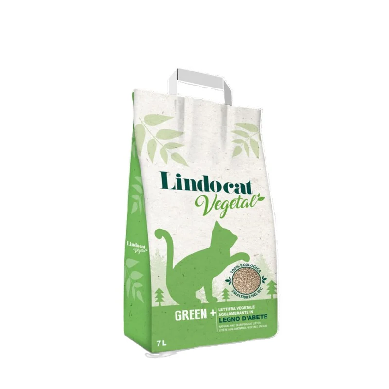 Lindocat Vegetal Green + Lettiera Per Gatti 7L