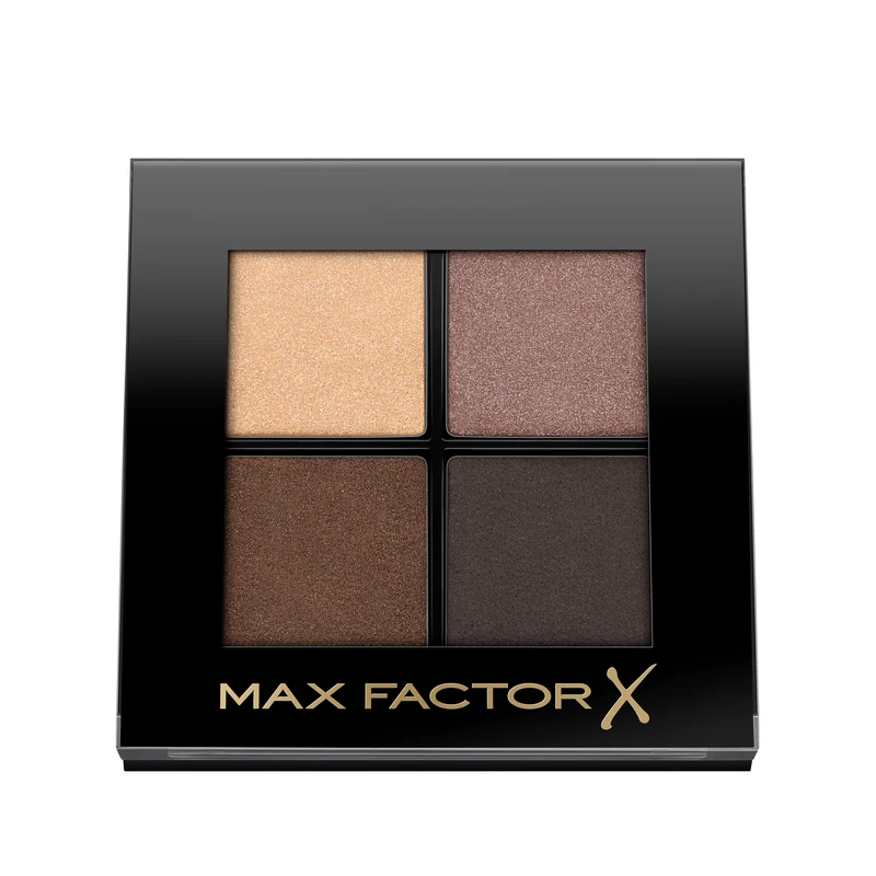 Max Factor Colour X-Pert Soft Touch Palette Ombretti, 4 Ombretti dal Colore Intenso, Altamente Sfumabili, 003 Hazy Sands