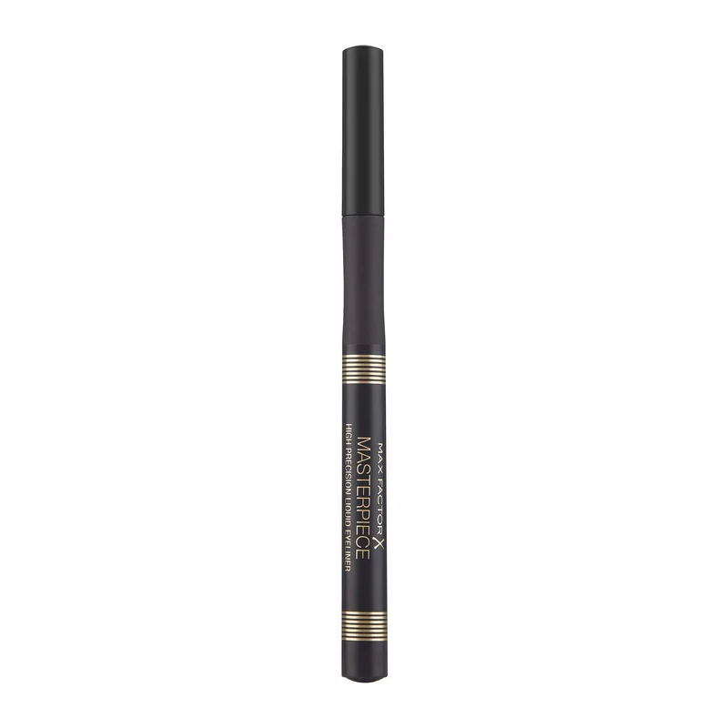 Max Factor - Eyeliner Penna Masterpiece High Precision - Punta a Spatola per Tratto Spesso e Sottile - 01 Black - 1 g