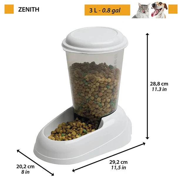 Zenith Distributore Di Crocchette Per Cani E Gatti 3l