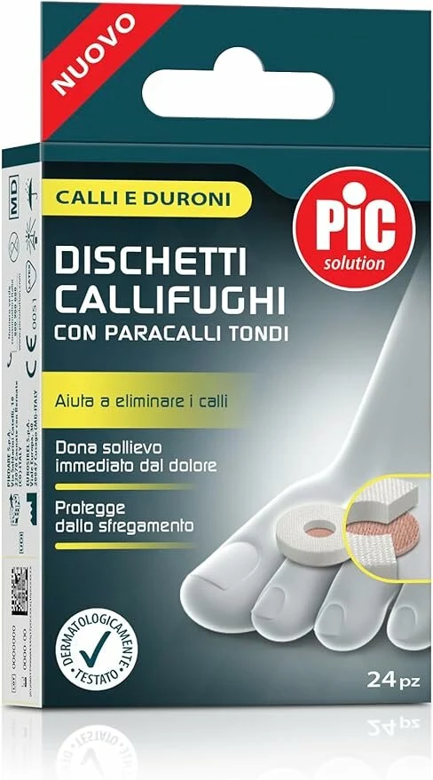Pic Solution Dischetti Callifughi Con Paracalli Tondi Confezione Mix 24 Pezzi