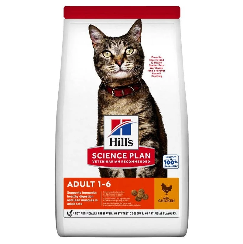 Hill's Science Plan Adult Alimento per Gatti al Pollo 3kg