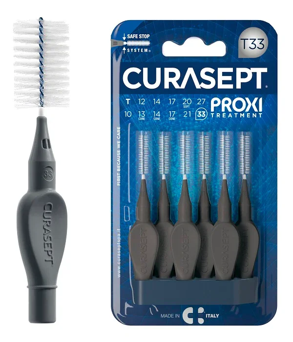 CURASEPT PROXI T33 ANTRACITE/ANTHRACITE 6 PEZZI