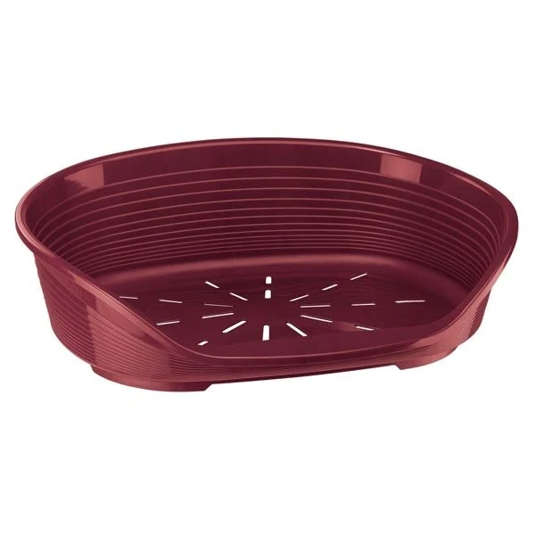 Ferplast Siesta Deluxe Cuccia Cani/Gatti in Plastica Bordeaux Misura 2