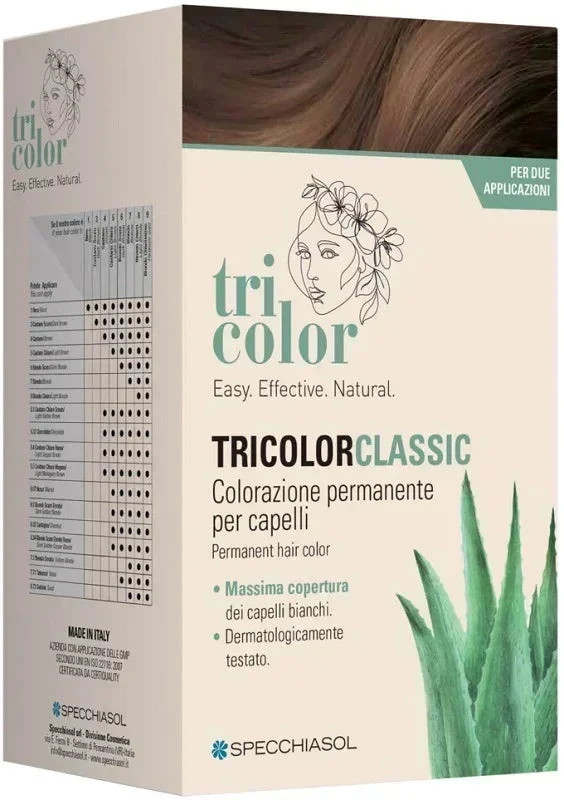 TRICOLOR CLASSIC 5,3 CACAO 2 TUBI 50 ML + 2 SHAKER 50 ML + 4 BUSTINE 8 ML