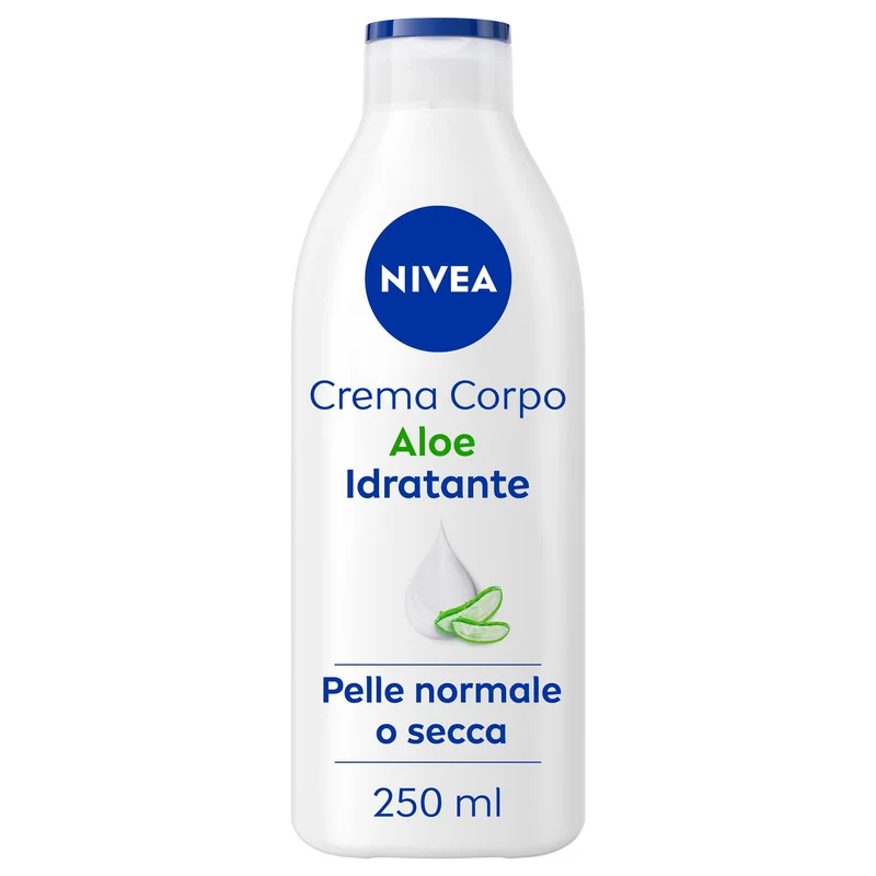 Nivea Crema Corpo Aloe Idratante 72h Per Pelle Secca O Normale 250ml